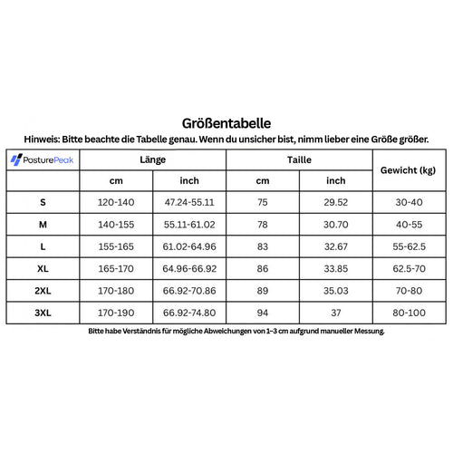 PosturePeak™ Flex – Orthopädische Haltungshilfe. Schmerzfrei bewegen.